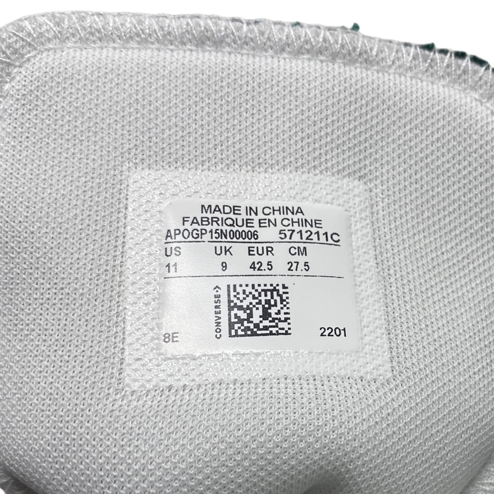 Converse Ctas Lugged Shoes Casual Canvas Green White Women Custom 571211C-WTGRWT - Picture 10 of 11